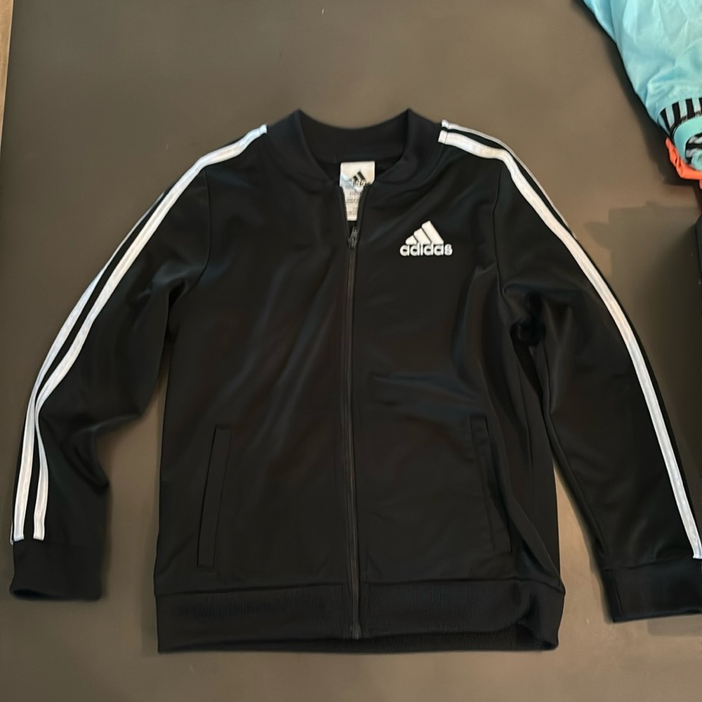 Black Adidas track jacket